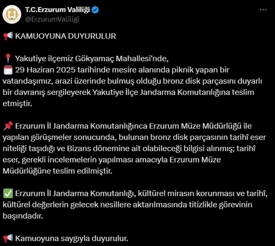 Yer: Erzurum! Piknik alanında Bizans ı buldu! Ekipler harekete geçti... 3