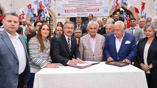 Merzifon’un içme suyu hattının yenileneceği projede imzalar atıldı