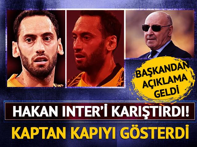 Hakan Çalhanoğlu Inter'i karıştırdı! Kaptan kapıyı gösterdi, başkandan açıklama geldi