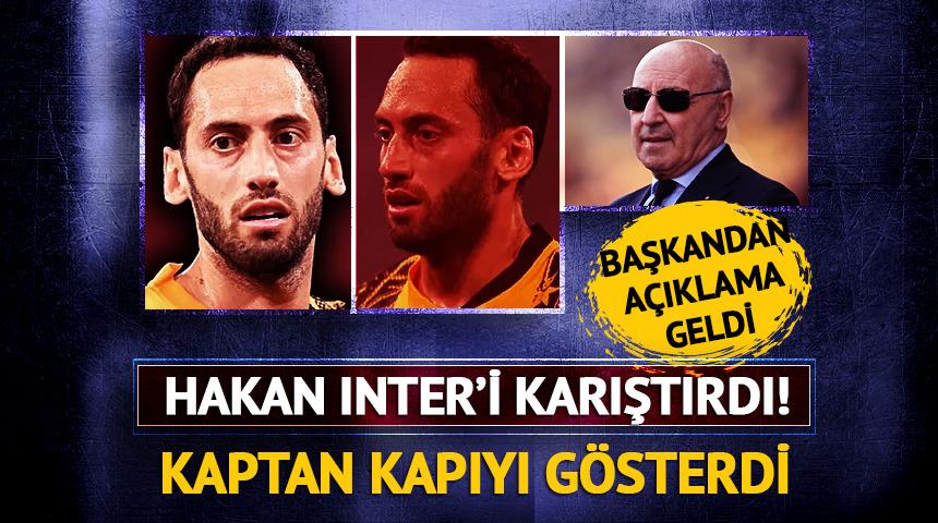 Hakan Çalhanoğlu Inter'i karıştırdı! Kaptan kapıyı gösterdi, başkandan açıklama geldi