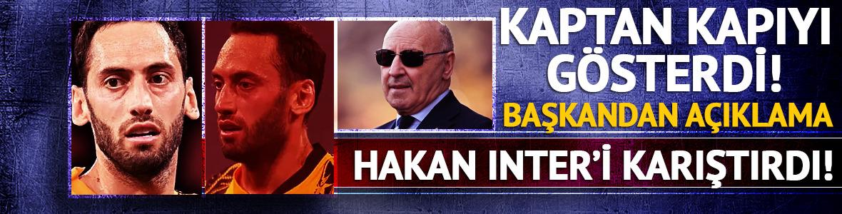 Hakan Çalhanoğlu Inter'i karıştırdı! Kaptan kapıyı gösterdi, başkandan açıklama geldi