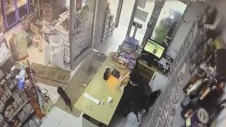 Markette kutuyu hareket ettiren kedi panik yaşattı: O anlar kamera yansıdı