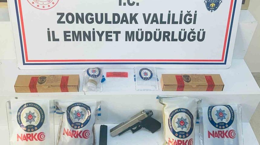Zonguldak’ta narkotik operasyonunda 1 şüpheli tutuklandı