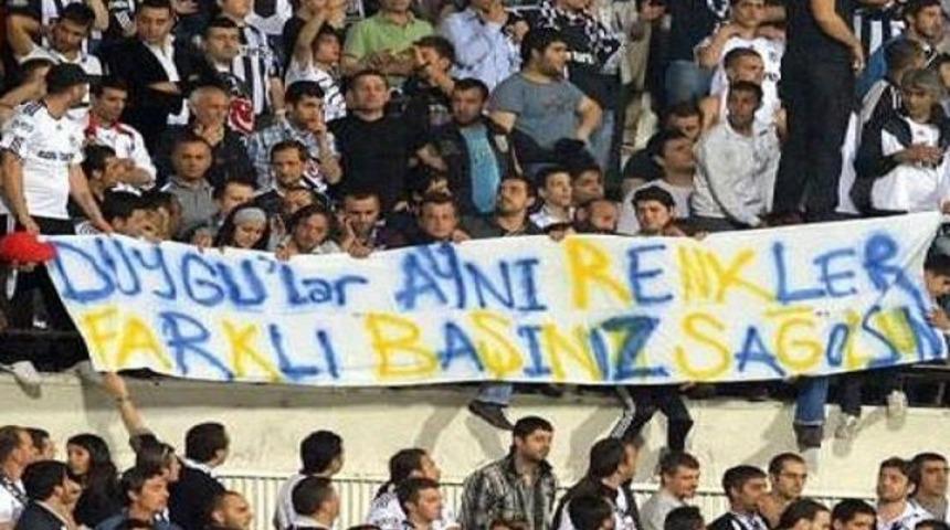 Beşiktaş'tan Fener'e duygusal pankart!