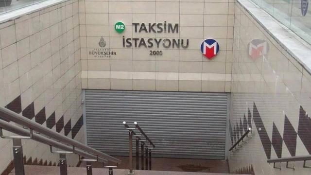 Valilik duyurdu: Taksim'deki metro istasyonları geçici süreyle kapatıldı!