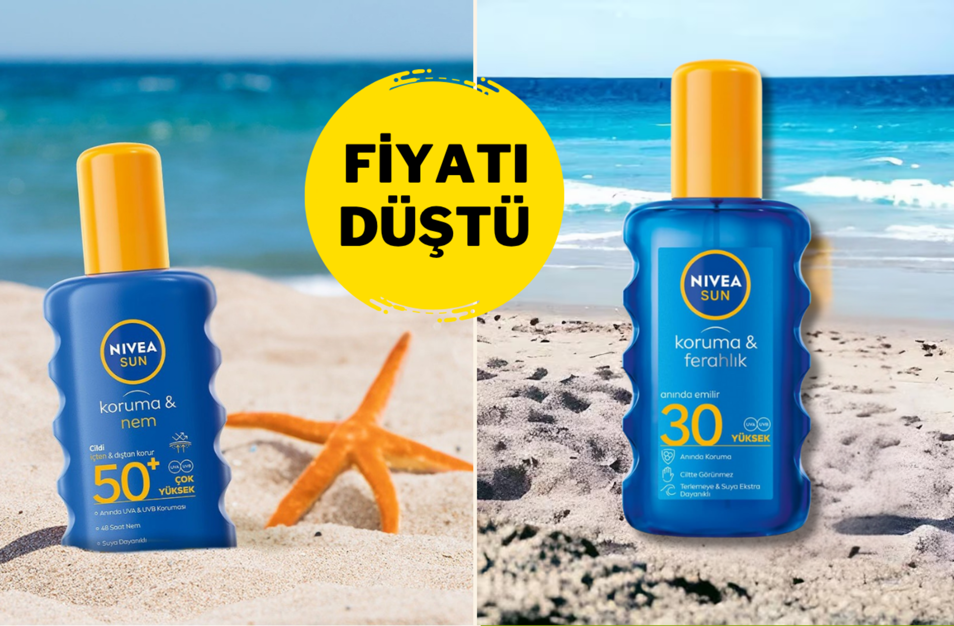 Cildinizin koruma kalkanı hazır! Nivea güneş koruyucu spreylerde indirim başladı