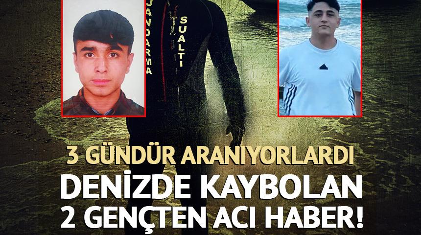 Denizde kaybolan iki gençten acı haber!