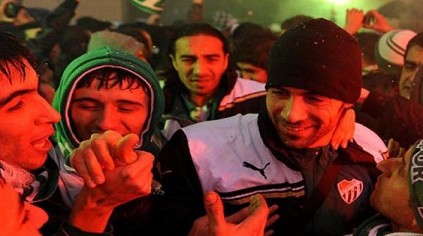 Bursaspor'a coşkulu uğurlama!