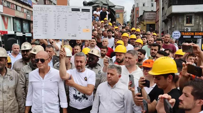 Zonguldak’ta madenciler çalışma ücretlerini protesto etti