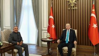 Cumhurbaşkanı Erdoğan, Tataristan Cumhurbaşkanı ile görüştü