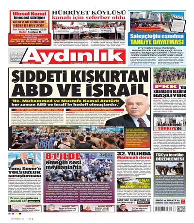 Aydnlk Okusi
 Gazetesi oku