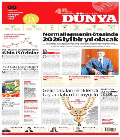 Dünya
 Gazetesi oku