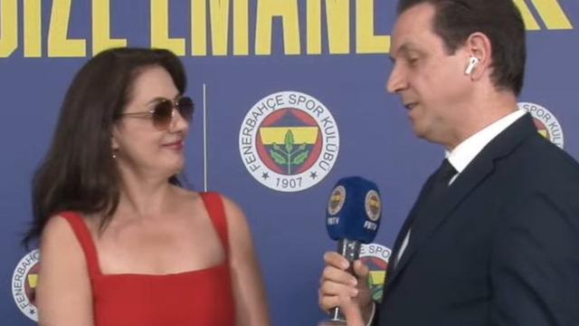 Meltem Cumbul, Fenerbahçe'nin forma lansmanına kırmızı elbisesiyle katılınca tepki çekti!