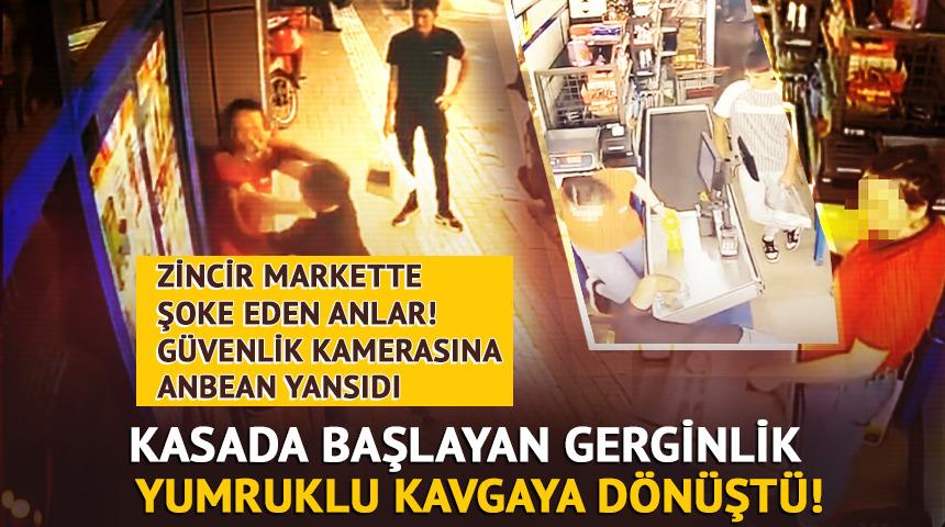 Yer: Bursa! Kasada başlayan gerginlik yumruklu kavgaya dönüştü, kasiyerin burnu kırıldı