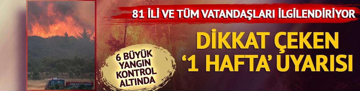 Bakan Yumaklı duyurdu! 6 bölgede yangınlar tamamen kontrol altına alındı