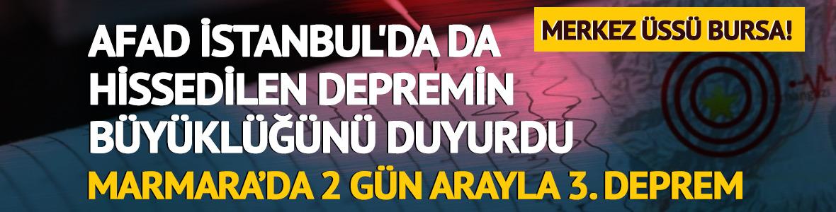 Son dakika: Bursa'da 4,3 büyüklüğünde deprem! İstanbul'da da hissedildi