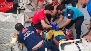 Bayram etkinliğinde deniz kazası: 2 yaralı