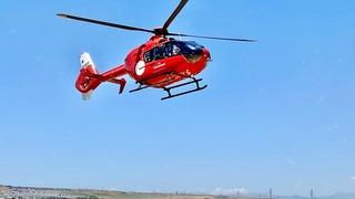 Diyarbakır'da ambulans helikopter el bileği tendonu kesilen kişi için havalandı