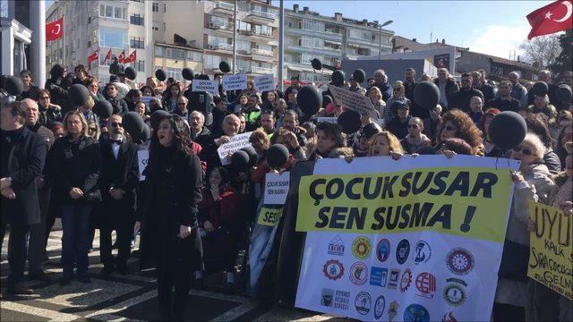 Silivri'de cinsel istismar protesto edildi