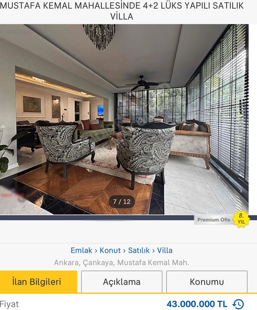 Kemal Kılıçdaroğlu nun çalışma ofisi olan villa satılığa çıkarıldı! Fiyatı dudak uçuklattı 3