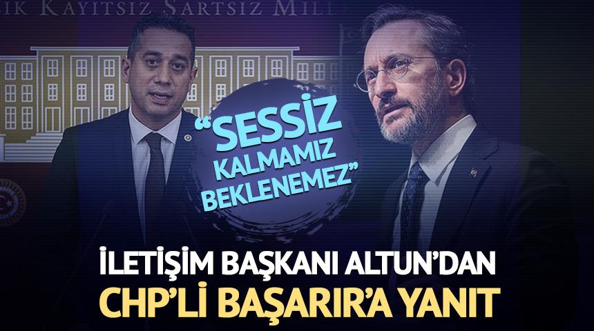 Fahrettin Altun'dan Ali Mahir Başarır'a yanıt: "Sessiz kalmamız beklenemez"
