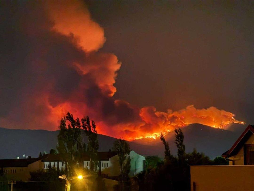 Bir yangın da Ödemiş’te: 3 mahalle tahliye edildi 1