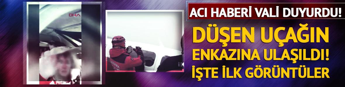  Vali duyurdu: Pilot öldü, yanındaki kişi yaşıyor