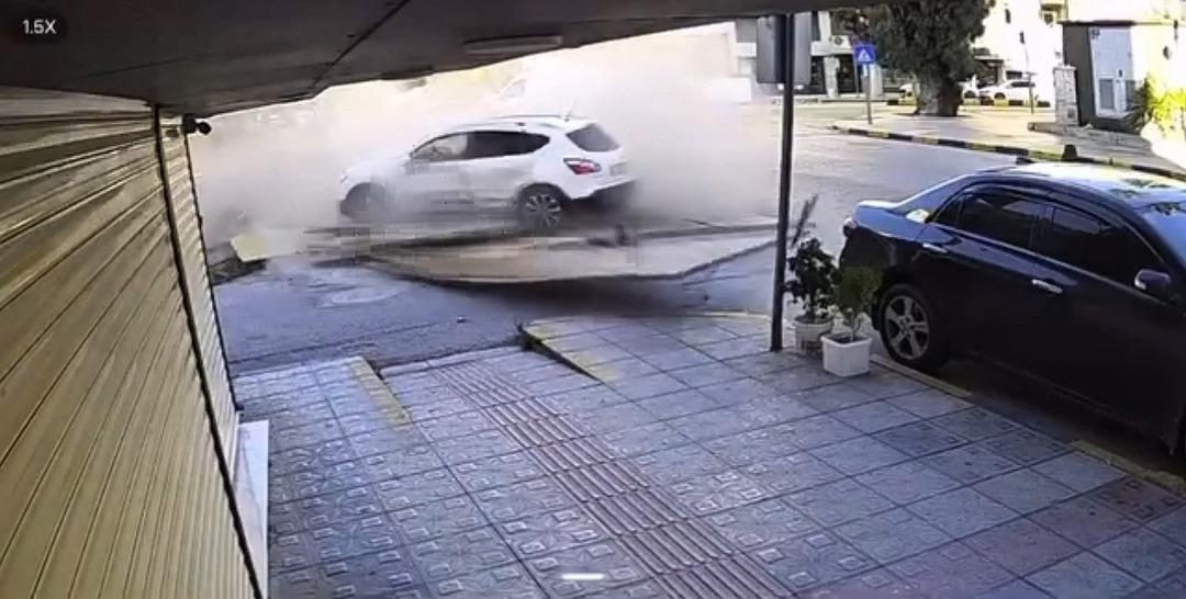 Yer İskenderun... Otomobille çarpışan cip dehşet saçtı 1