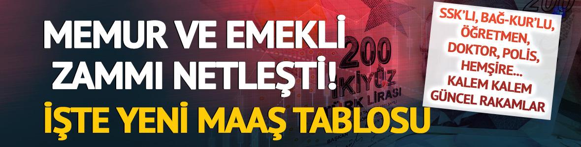 Memur ve emekli için yeni zam tablosu kesinleşti!