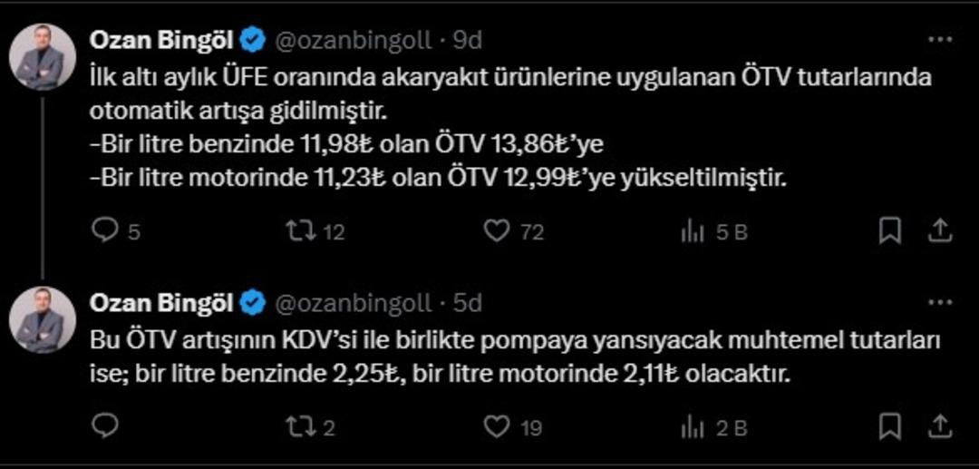 Benzin, motorin, LPG... Akaryakıt fiyatları, alkol ve sigaraya ÖTV zammı belli oldu 7