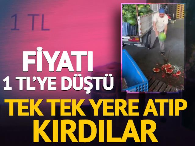 Fiyatı 1 TL'ye düştü! Tek tek yere atıp kırdılar... Market fiyatına tepki