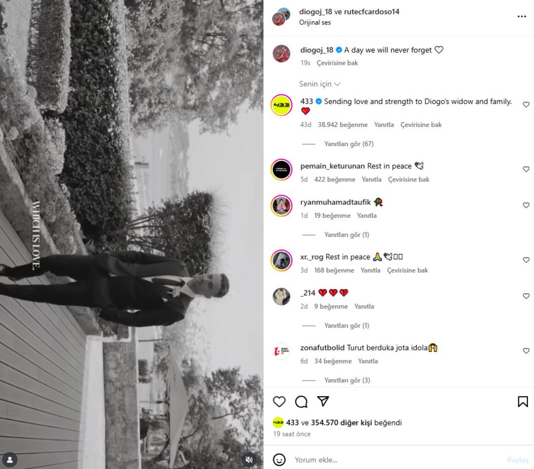 Diogo Jota nın vefatından hemen önce yaptığı paylaşım yürekleri yaktı! 2