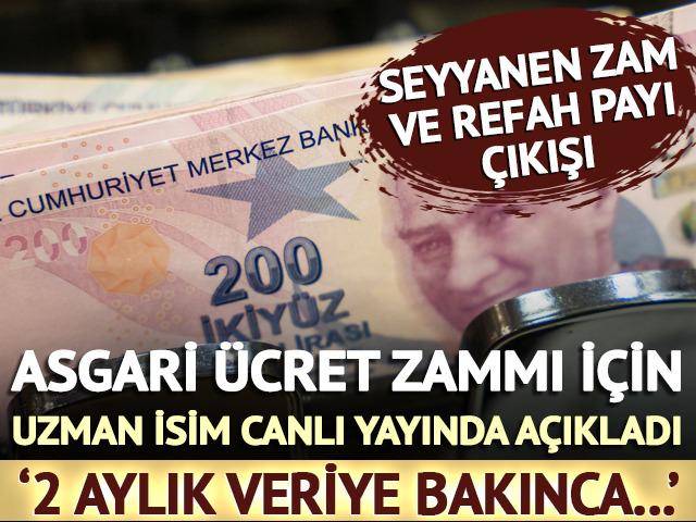 Asgari ücret zammı için uzman isim canlı yayında açıkladı! 