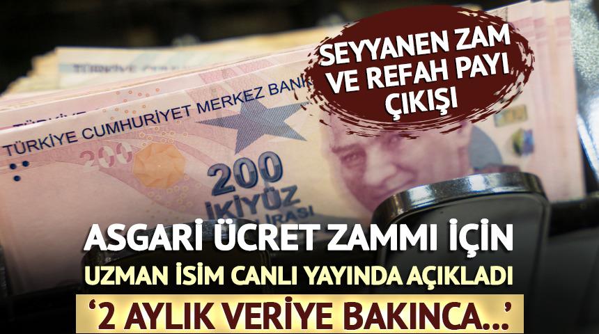 Asgari ücret zammı için uzman isim canlı yayında açıkladı! 