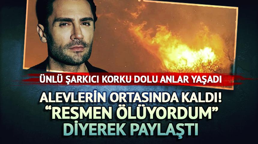 Yaşar İpek İzmir'deki yangında alevlerin ortasında kaldı!