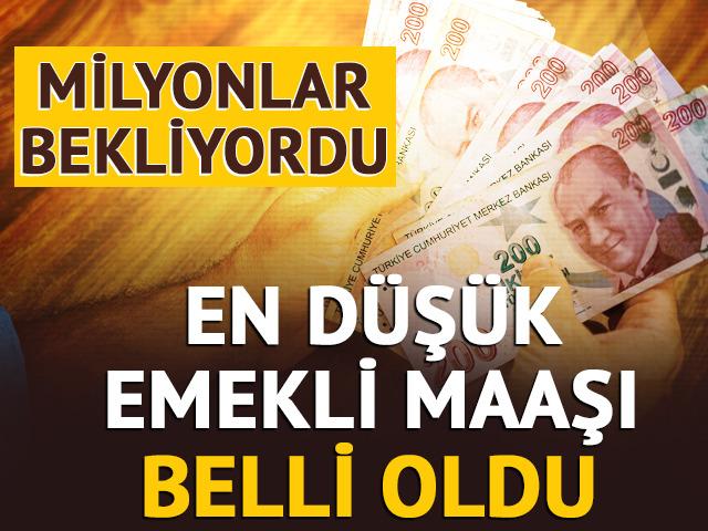 En düşük emekli maaşı belli oldu! İşte yeni rakam