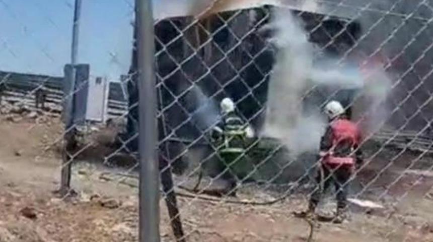 Viranşehir’de trafo alev alev yandı