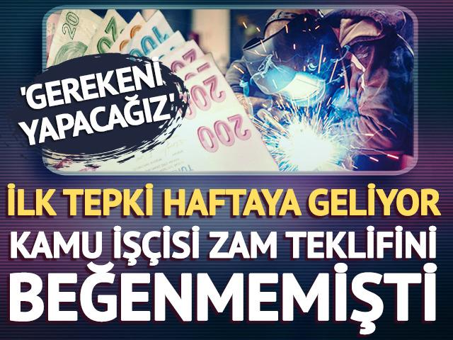 Kamu işçileri sözleşme için bekliyor! 