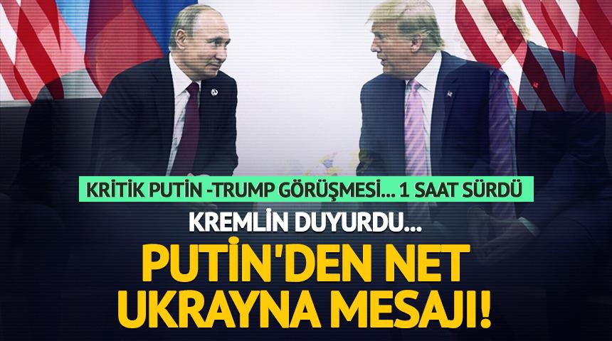 Trump ile Putin arasında kritik görüşme