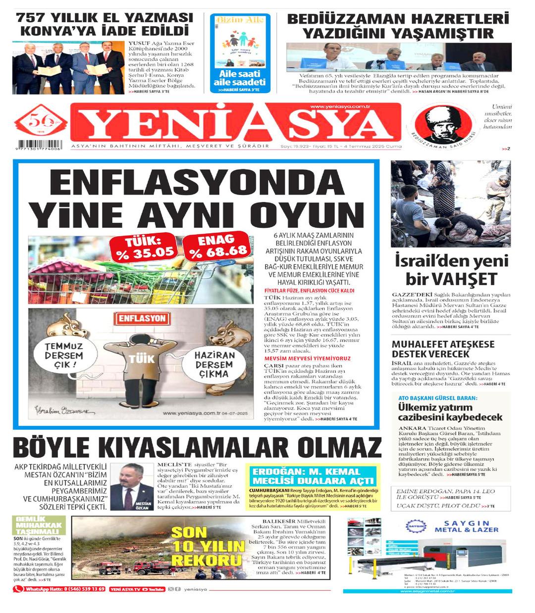 Yeni Asya Gazetesi