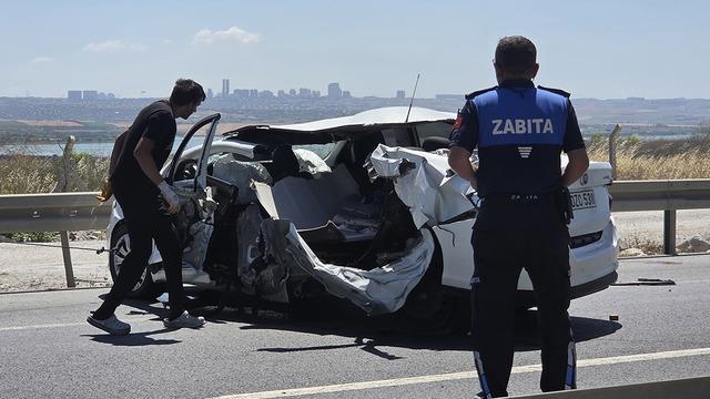 Çatalca'da feci kaza: 1 astsubay hayatını kaybetti, iki uzman çavuş yaralandı