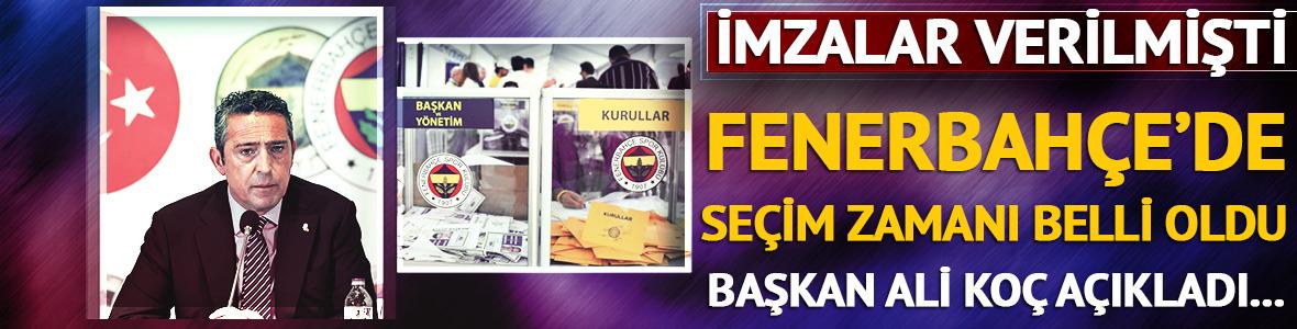 Fenerbahçe'de Olağanüstü Seçimli Genel Kurul tarihi belli oldu! İlk oturum 13-14 Eylül de...