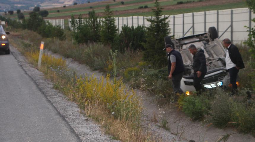 Tokat'ta feci kaza! Otomobil takla attı: Yaralılar var