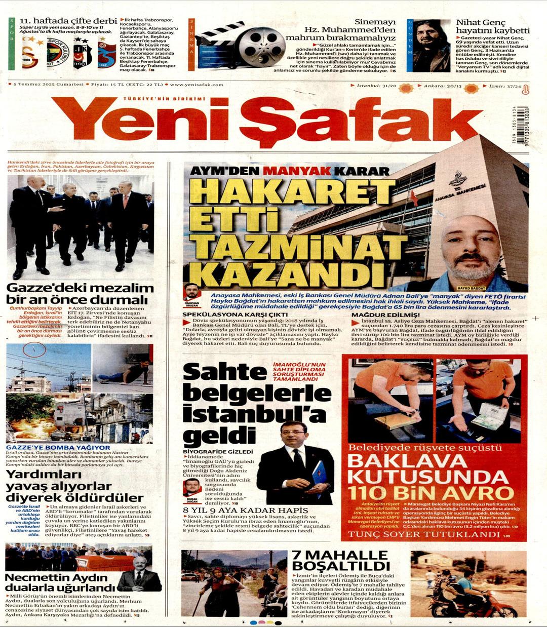 Yeni Şafak Gazetesi
