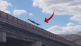Yer: Kırıkkale! İddiaya girip hayatından oldu: Metrelerce yükseklikteki köprüden atladı...