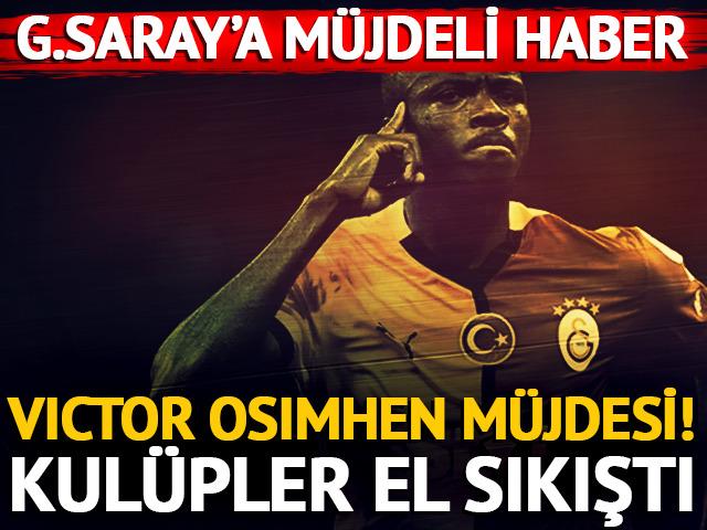 Galatasaray'a Victor Osimhen'den müjdeli haber geldi!