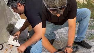 Evine girmişti! Yakalayınca parmağını kaptırdı! Sakinliği ise görenleri şaşırttı