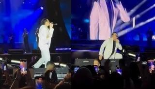 Konserinde talihsiz anlar! Şarkısını söylerken bir anda...