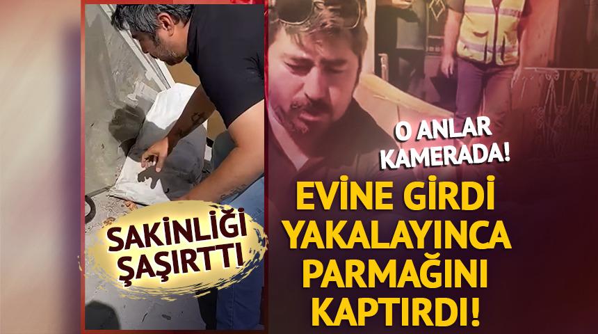 Yakalayınca parmağını kaptırdı! Sakinliği ise görenleri şaşırttı