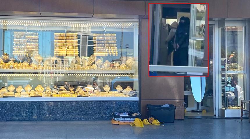 Ümraniye'de hareketli dakikalar: Güpegündüz soygun! Film sahnelerini aratmadı